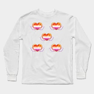 Lesbian magical hearts Long Sleeve T-Shirt